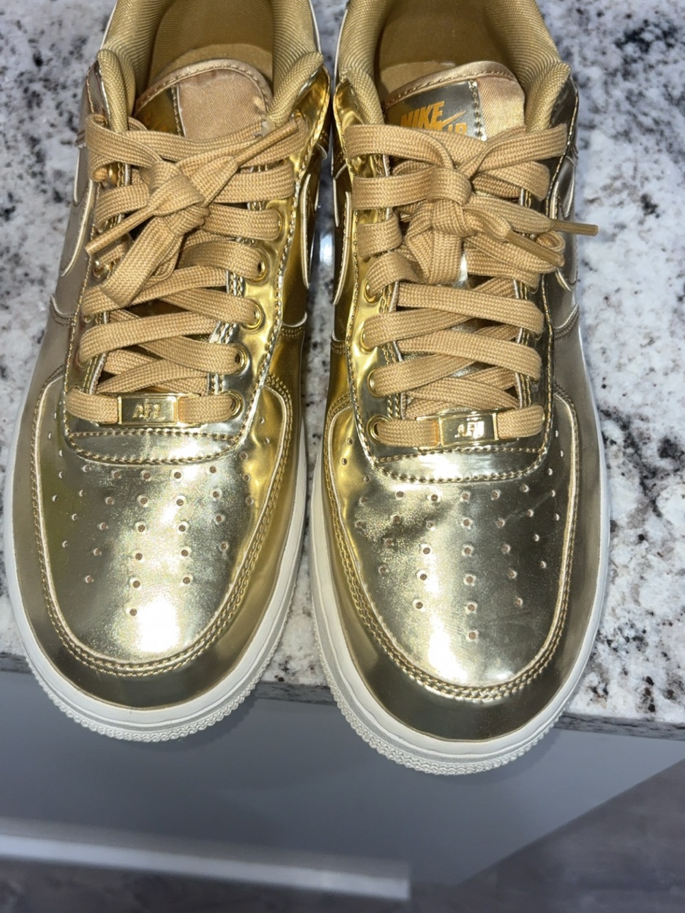 Nike Women’s Metallic Gold Low-Top Sneakers